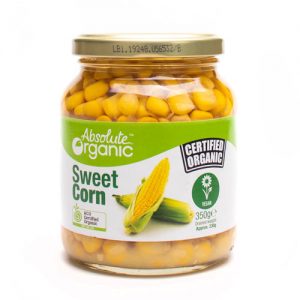 An image of a jar of sweet corn.